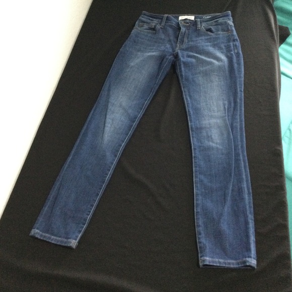 DL1961 Florence Instasculpt Mid-Rise Ankle Skinny Jeans Dark Wash Denim size 27 - Picture 1 of 10